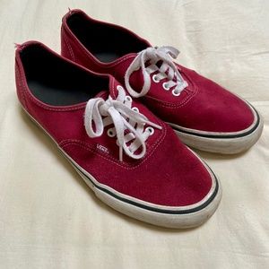 Men's Red Vans